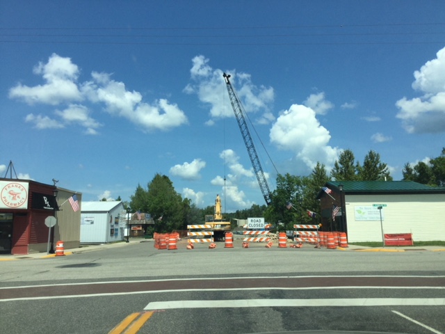 Bridge Construction Progress on the North River Street in Cook