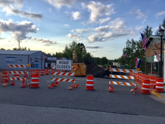 Bridge Construction Progress on the North River Street in Cook