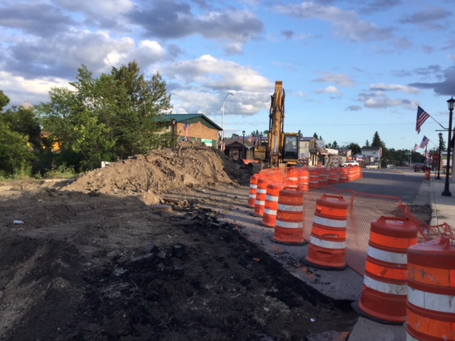 Bridge Construction Progress on the North River Street in Cook