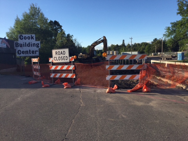 Bridge Construction Progress on the North River Street in Cook