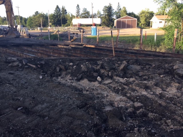 Bridge Construction Progress on the North River Street in Cook