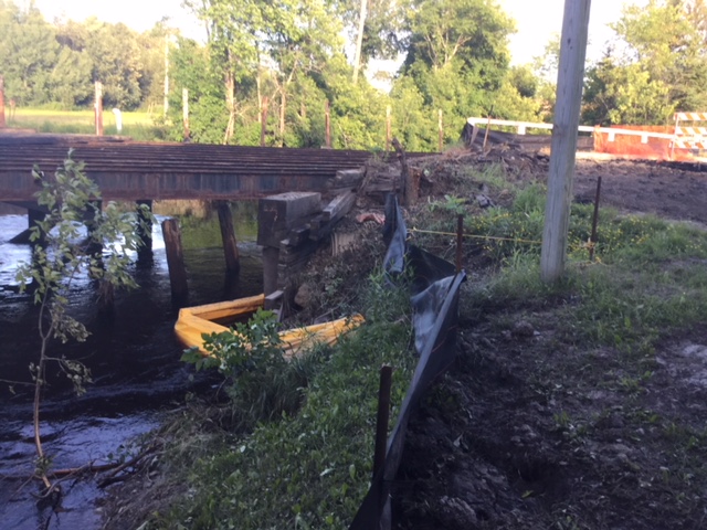Bridge Construction Progress on the North River Street in Cook