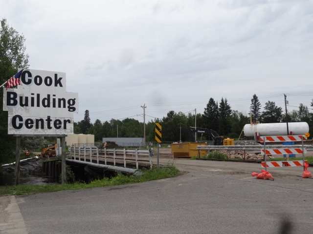 Bridge Construction Progress on the North River Street in Cook