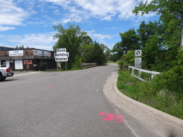 Bridge Construction Progress on the North River Street in Cook